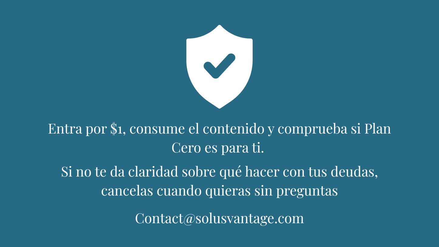 Acceso a la comunidad "Plan 0 Deudas"