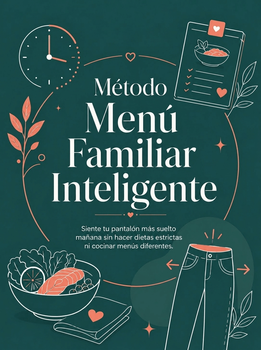 Siente tu pantalón más suelto mañana sin hacer dietas estrictas ni cocinar menús diferentes.