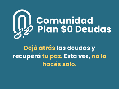 Acceso a la comunidad "Plan 0 Deudas".
